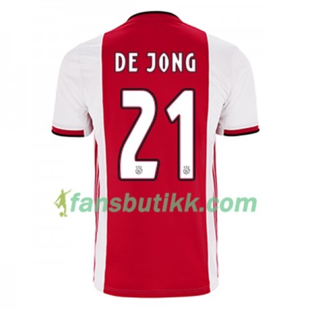 Fotballdrakt AFC Ajax Frenkie de Jong 21 Hjemmetrøye 2019-2020 Kortermet